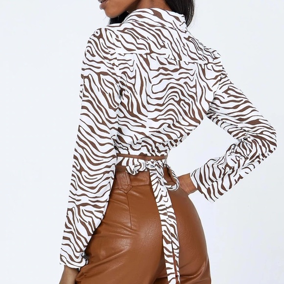 [SOLD] Princess Polly PHILIPA LONG SLEEVE TOP ZEBRA - Picture 9 of 9